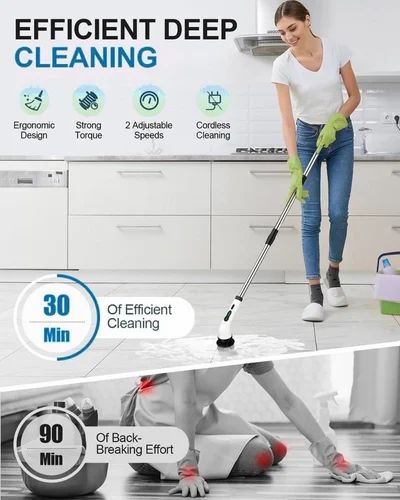 Electric Spin Scrubber – 360° Cordless Power Cleaner for Effortless Deep Cleaning