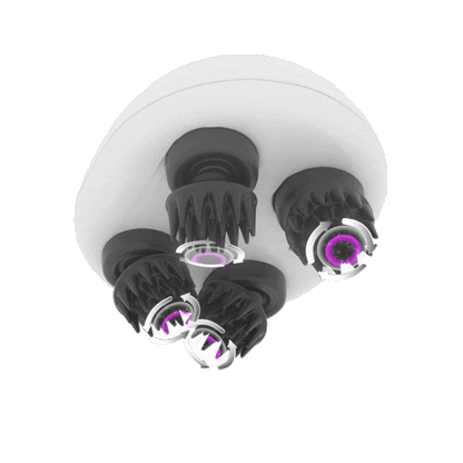 Electric Scalp Massager — Stimulates Hair Growth, Relieves Tension & Removes Buildup, Waterproof and Rechargeable